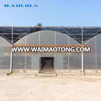 Climate control air conditioned agricultural plastic film greenhouse