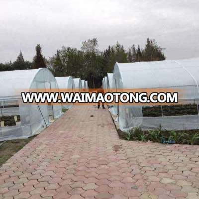 Easily installed agricultural tunnel greenhouse