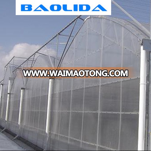 Dome cheap multispan greenhouse aie conditioned greenhouse